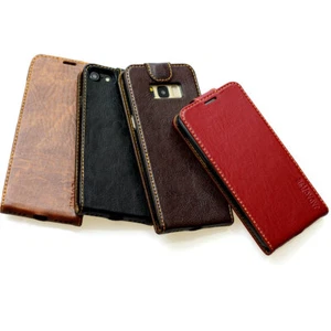 Funda protectora de cuero para Samsung A5 S7 S8 S9 Huawei P8 P10 P20 Apple iPhone 7 8 X - Imagen 1 de 60