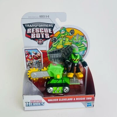 Transformers Rescue Bot Walker Cleveland & Rescue Saw Hasbro Playskool 2010 NUEVO Foto 1 de 4