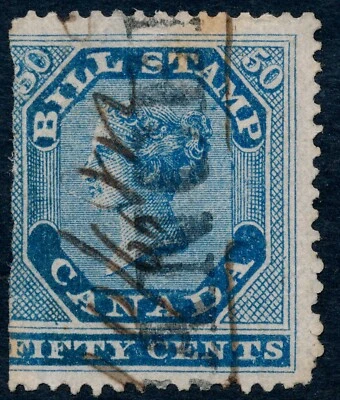Canada FB14 First Issue 50c Revenue Stamp, 1864 used - Image 1 of 4