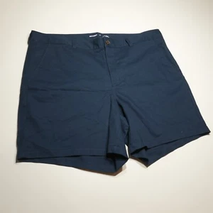 Old Navy Shorts Womens 20 High Rise Bermuda Adjustable Waist Navy Chino Cotton - Picture 1 of 17