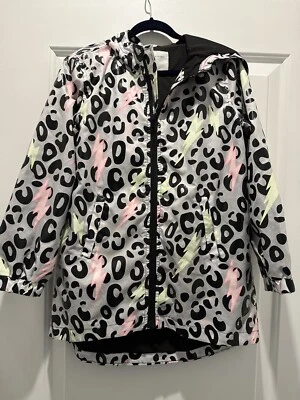Rockets Of Awesome Leopard Animal Lightning Windbreaker Hooded Jacket 7 Raincoat - Image 1 of 4