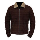 The Walking Dead Rick Grimes Season 4 Fur Collar Classic Suede Leather Jacket