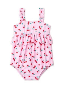INFANT GIRLS CUTE RUFFLE ONE PIECE SWIMSUIT (SIZE 6-9 M) BRAND NEW WITH TAGS - Picture 1 of 4