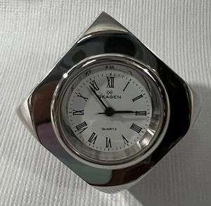 Skagen Dice Clock Paperweight - Silver (Needs Battery) - Picture 1 of 7