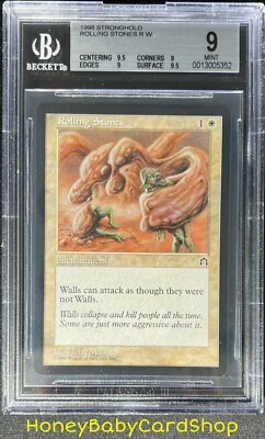 MTG Stronghold 1998 Rolling Stones BGS 9.0Q++ (Quad++) MINT English STH Rare - Image 1 of 4
