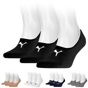 PUMA Sports Footies Socks Unisex (3 Pair Pack) Invisible Low Cut Sneaker Slip On - Picture 1 of 11