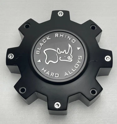 USED Black Rhino Matte Black Wheel Center Cap SCREWS NOT INCLUDED  CAP M-916 - Image 1 of 2