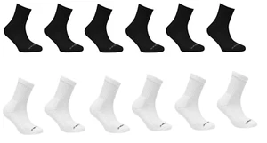 Skechers 6 Pack childrens kids Socks Black white UK size C10 - C13.5 2 - 3 years - Picture 1 of 11