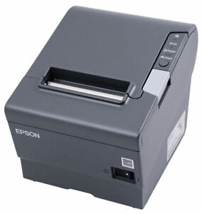 Epson TM-T88V Thermal Receipt Printer, USB + Ethernet Interface Dark Grey