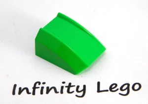 12 LEGO Bright Green Slope 1 x 2 X 2 Curved (30602 47904) - 12 Pieces - Picture 1 of 1