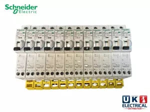 Schneider Acti 9 iC60H PoN RCBO 6a 10a 16a 20a 32a 40a Amp Type B C 10kA 30mA - Picture 1 of 38