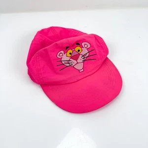 Vintage Pink Panther Hat Cap Snap Back Trucker Love Neon Fluorescent 90s USA - Picture 1 of 9