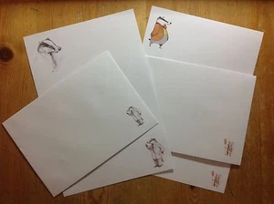 Papel de escribir cartas y sobres de papelería Mr Badger - Divertido y lindo conjunto - Imagen 1 de 1