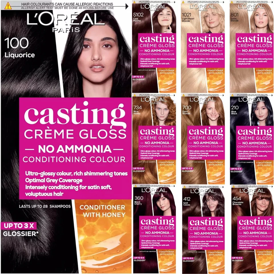 L'Oreal Paris Casting Creme Gloss Ammonia Free Semi Permanent Hair Dye Shades