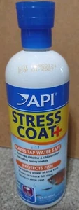 API POND STRESS COAT- REMOVES CHLORINE & AMMONIA FROM TAP WATER -16OZ - Picture 1 of 5