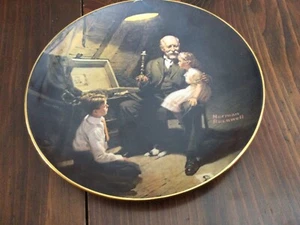 Norman Rockwell Plate "Grandpa's Treasure Chest" Limited Edition Numbered VTG - Picture 1 of 2