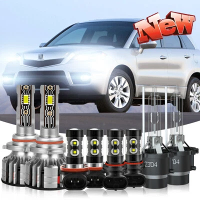 Para Acura RDX 2008-2017 - 6000K LED HID Faro + Luz Antiniebla 6x Bombillas Combo Kit Foto 1 de 4