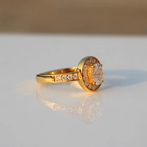 Moissanite Diamond Engagement Ring For Woman, Wedding Diamond Ring For Woman - Picture 1 of 14