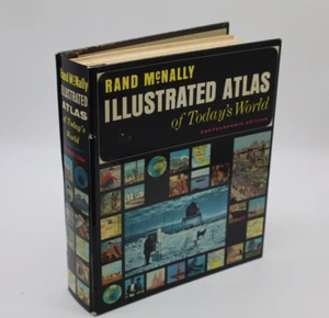 1962 Rand McNally Illustrated Atlas of Today's World Encyclopedia Edition - Imagen 1 de 11