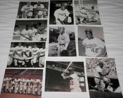 Jackie Robinson Brooklyn Dodgers Postcard Set of 10ct Reese Campanella Berra etc - Image 1 of 3