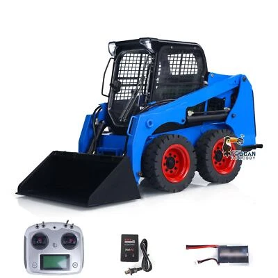 Metal 1/14 Hydraulic RC Skid-Steer Loader SM450 Remote Control Car Model Sound - Image 1 of 4