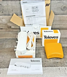 Televes - Kit: NanoKom Mast Amplifier 561380 & “F” Power Supply Unit 550104 NEW - Picture 1 of 8