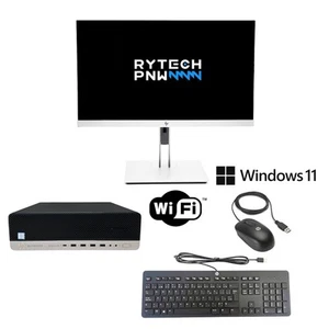 Bundle Monitor and HP EliteDesk SFF | Win 11 | i7vPro | 32 GB | 1 TB SSD | Wi-Fi - Picture 1 of 11
