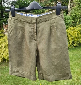 Boden Size 6 Khaki Lottie Linen Shorts-Q17 - Picture 1 of 5