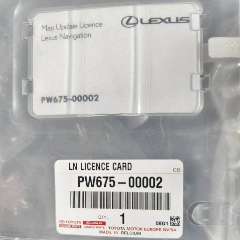 NEW GENUINE LEXUS NAVIGATION MAP UPDATE LICENSE PW675-00002 - Image 1 of 1