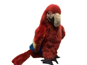 Folkmanis Guacamayo Rojo Loro Títere Peluche - Pájaro Grande Marioneta de Mano - Imagen 1 de 3