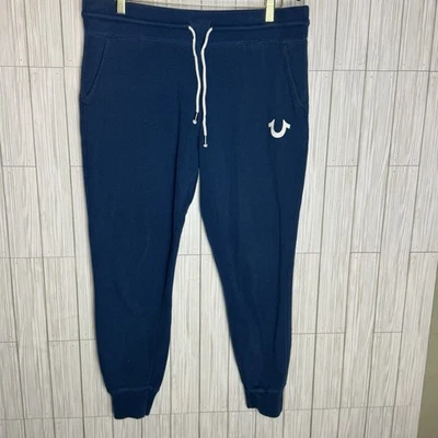 True Religion Womens Joggers Size Large Dark Blue Comfy Core Y2K - Image 1 of 4