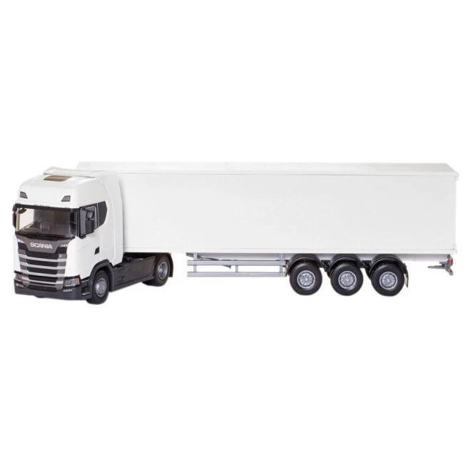 EMEK - SCANIA S410 4x2 bianco con rimorchio a 3 assi - 1/25 - EMEK86002 - Immagine 1 di 1