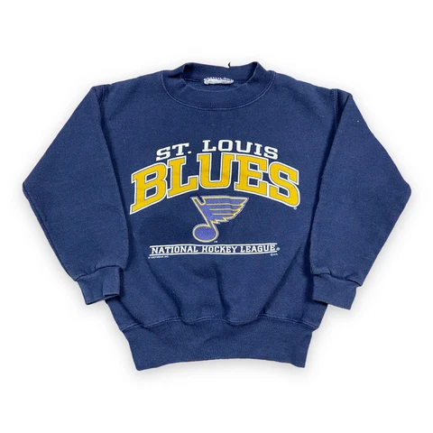 Vintage St Louis Blues Hockey Sport Sweatshirt Youth Size S Arc Logo NHL Cover