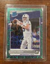 2020 Donruss Optic Jacob Eason #162 Green Velocity Rated Rookie Colts