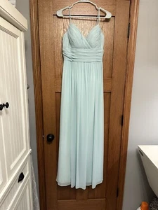 Bill Levkoff Seafoam Mint Green Strapless Formal Gown Dress Size 4 - Picture 1 of 7