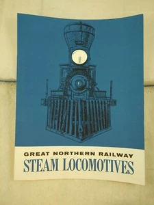 Vintage 1976 Great Northern Railway Steam Locomotives Trains Booklet NOS (M1) - Picture 1 of 4