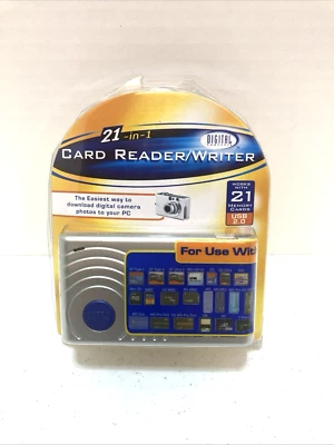 Digital Concepts 21-in-1 Card Reader/Writer CR-70R Mac & PC Compatible - Image 1 of 4