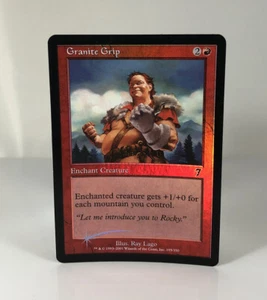 Magic The Gathering - 1x Granite Grip x1 - 7th Seventh Edition - Foil - LP MTG - Picture 1 of 4