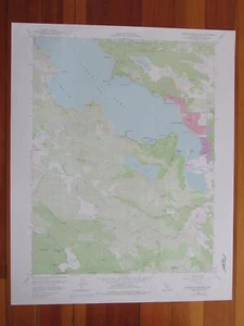 Clearlake Highlands California 1978 Original Vintage USGS Topo Karte - Bild 1 von 1