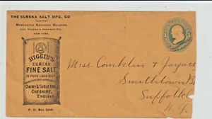 Oval NY cl Senf komplett 1887 env Eureka Salz Mfg Co Illust advt (h159) - Bild 1 von 2