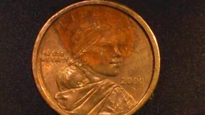 2000 D Sacagawea Dollar Error - Improperly Annealed Planchet on obverse. - Picture 1 of 21