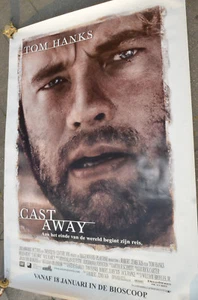 Cast Away avec Tom Hanks - Size 120 X 160 BELGIAN FREE POSTAGE Mika +32475277772 - Photo 1/1