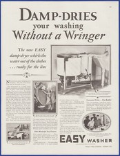 Vintage 1928 EASY Washer Washing Machine Appliance Roaring 1920's Art Print Ad