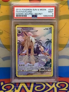Stoutland 248/236 PSA 9 Secret Rare Full Art 2019 Sun & Moon Cosmic Eclipse Mint - Picture 1 of 3