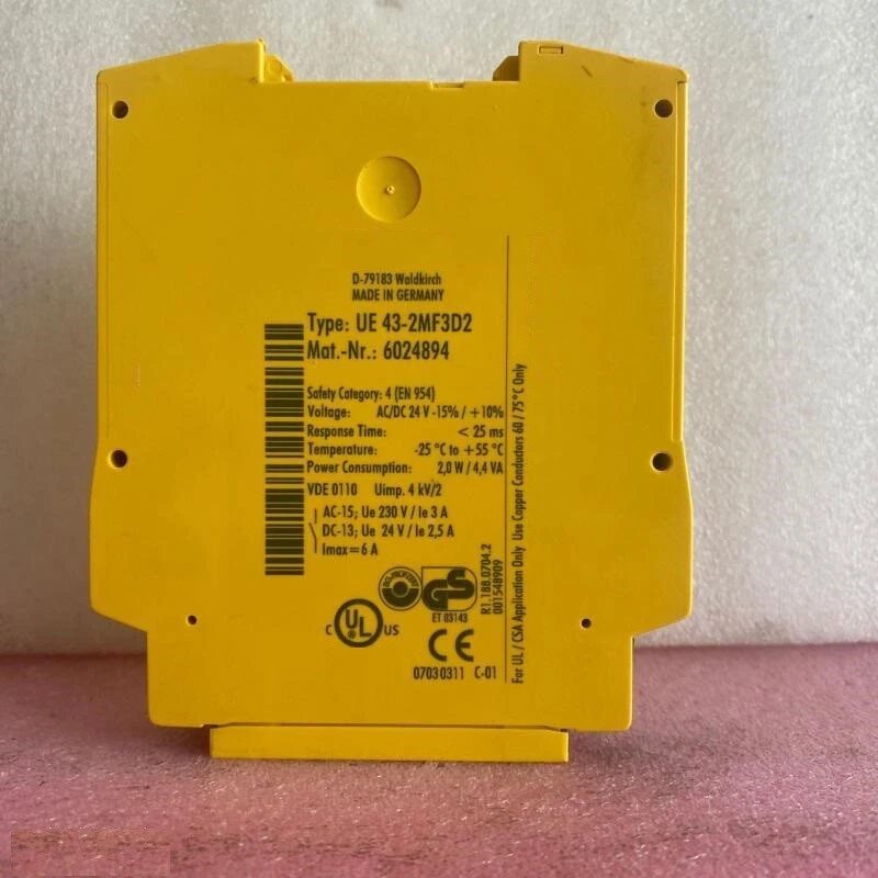 1PC For Safety Relay Single/Dual-Channel 24VACDC 2n/o 1n/c UE43-2MF3D2 6024894 - image 1 of 1