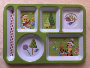 DIsney JCPenney Winnie The Pooh Children’s Christmas Multi-Food Tray - Picture 1 of 3