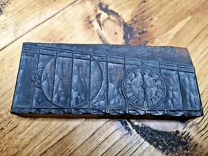 Horology, Wooden Victorian Printers Block Ft. Hunter Pocket Watch Scale - Picture 1 of 12