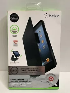 ☀️ Belkin Grip Extreme Advanced Protection Case / Cover iPad mini Black OpenBox - Picture 1 of 3