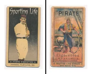 SPORTING LIFE "T-SIZE PIRATE SERIES" Shoeless Joe Jackson, Cleveland Naps Legend - Picture 1 of 1