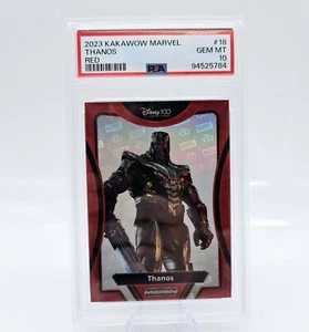 2023 Kakawow Marvel Thanos #18 Avengers Red 3/75 PSA 10 - Picture 1 of 3